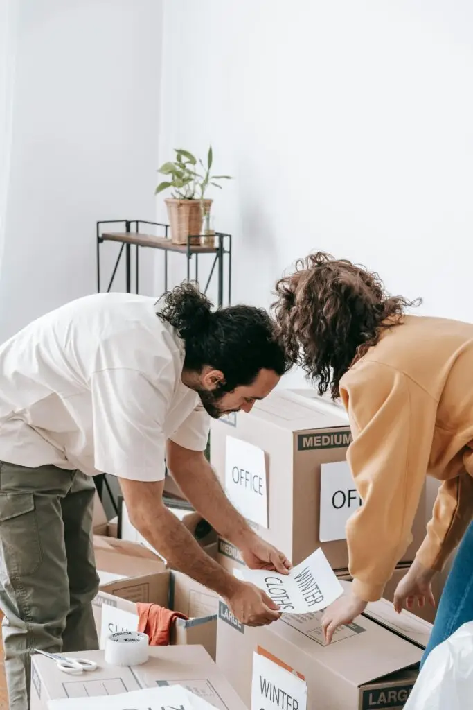 Moving with Grace Now - label boxes